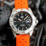 New Tag Heuer Aquaracer 43mm Automatic Replica Watch Special Edition Orange Rubber Band 